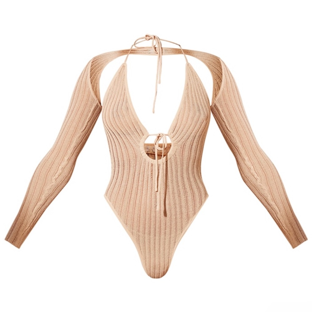 Knit Bodysuit & Bolero Set - Picture 5 of 6